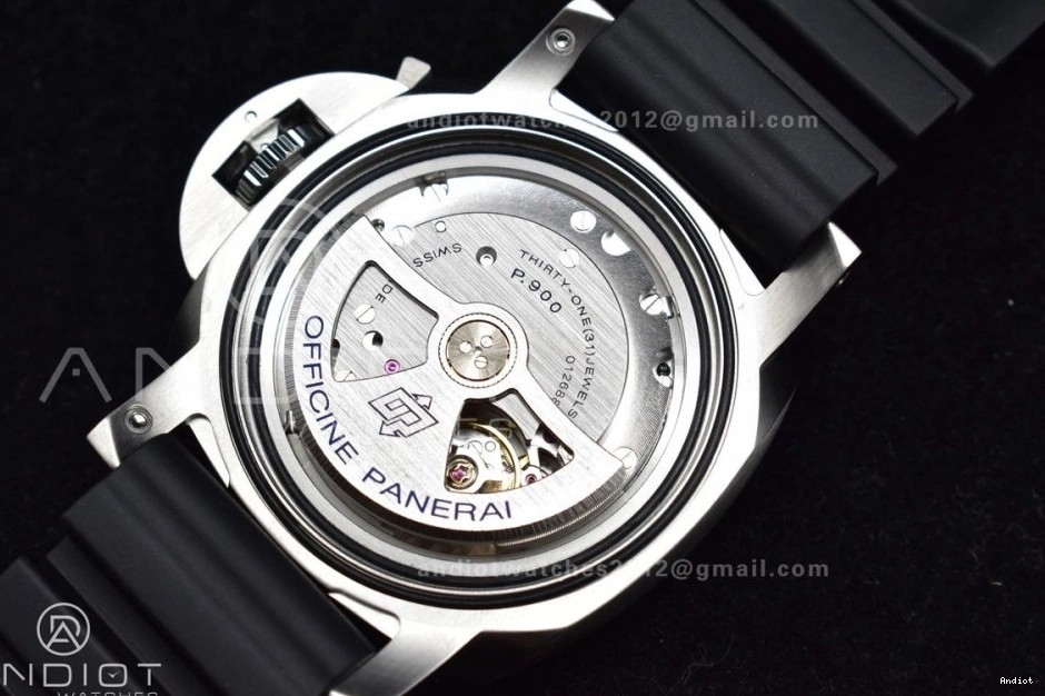 Youthful 437 Black Best PAM1229 Rubber P Dial Black Edition Strap on Y 1:1 SBF 0712